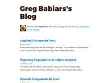 Tablet Screenshot of gregbabiars.com